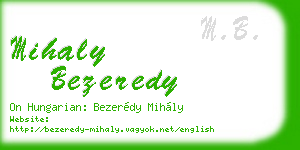 mihaly bezeredy business card